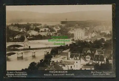 137722 Karte Thüringen Kösen Neue Photogr. Gesellschaft Berlin Steglitz 1898