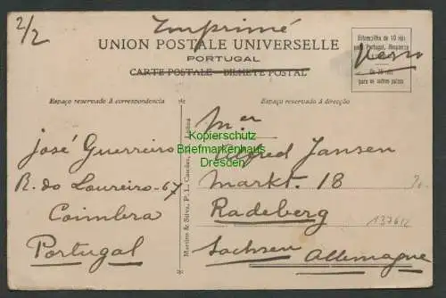 137612 AK Portugal Costume do Norte Uma malhada nach Radeberg 1911