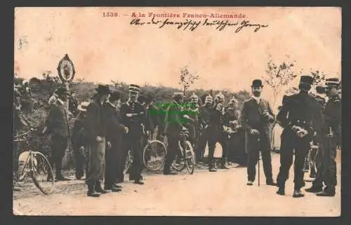 137019 AK Metz 1910 A la Froniere Franco- Allemande deutsch-französischen Grenze