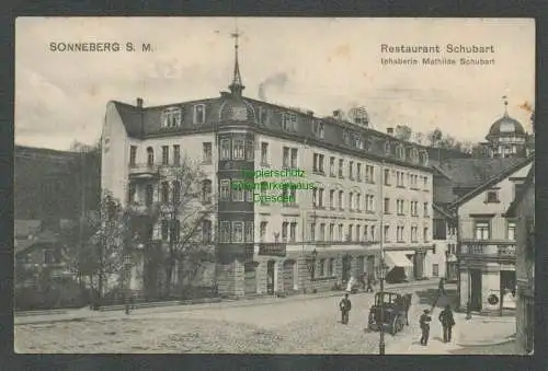 137242 AK Sonneberg Restaurant Schubart um 1910