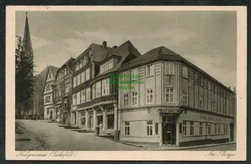 137145 AK Heiligenstadt Eichsfeld 1931 Am Berge Hotel Wilder Mann