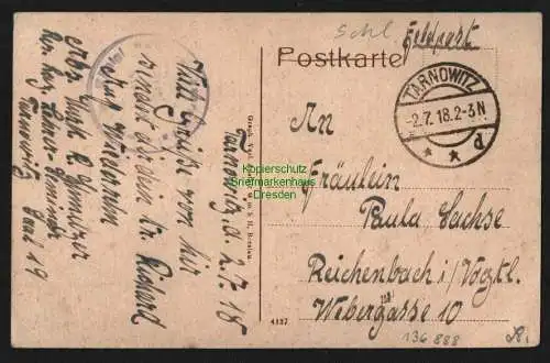 136988 AK Tarnowitz Tarnowskie Gory 1918 Kgl. Lehrer Seminar