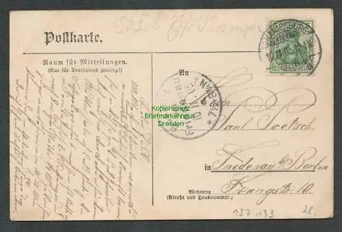 137193 AK Malzer Schleuse bei Oranienburg 1905 Gasthof zum Waldschlösschen Kanal