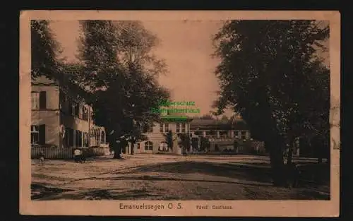 136387 AK Emanuelssegen O.-S. Kattowitz Murcki 1919 Fürstl. Gasthaus Feldpost