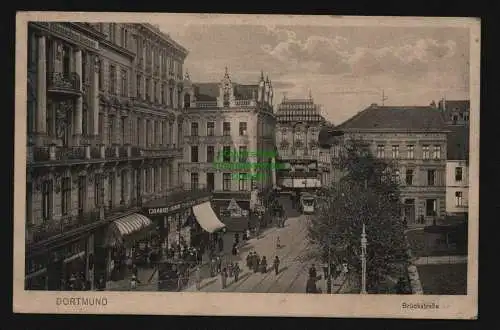 136353 AK Dortmund 1915 Brückstraße Cafe Metropol Cigarren Neumann Feldpost