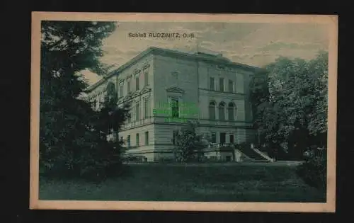 136379 AK Rudzinitz O.-S. Rudziniec 1924 Schloss