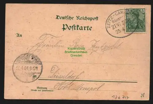 136717 AK Schkölen Litho 1901 Gasthof zum Bahnhof Kriegerdenkmal Bahnpost Zeitz