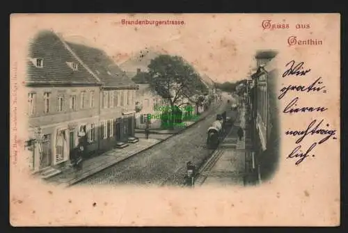 136768 AK Genthin Brandenburgerstrasse Geschäfte Marie Knop Pfandl 1900 Ziesar