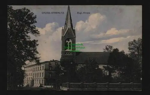 136318 AK Groß Strehlitz Strzelce Opolskie Evgl. Kirche 1909