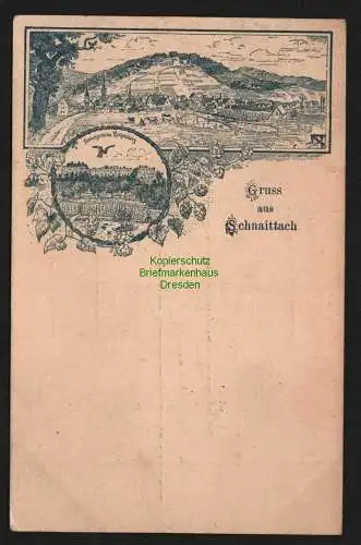 136731 AK Schnaittach 1898 Vorläufer Festungsruine Rothenberg