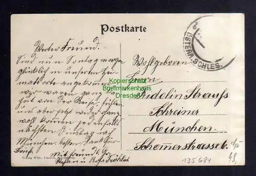 135684 AK Friedeberg Österr. Schlesien um 1910 Bahnhof Ring Schule Brauerei