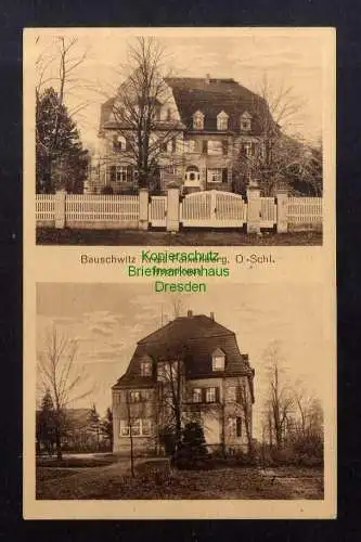 135663 AK Budzieszowice Bauschwitz Kreis Falkenberg O.-S. Herrenhaus 1924