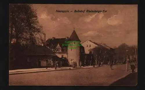 136227 AK Neuruppin 1926 Bahnhof Rheinsberger Tor