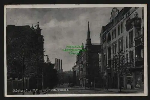 135932 AK Königshütte O.-S. Chorzow 1940 Kattowitzerstraße Feldpost