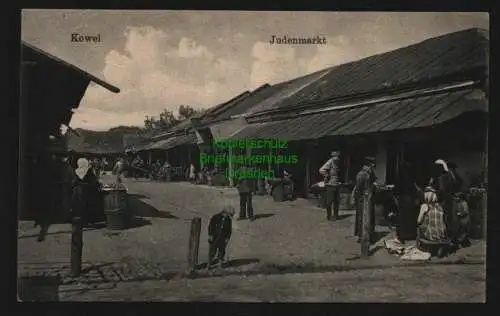 136038 AK Kowel ?????? Ukraine um 1915 Judenmarkt Juden Jewish market Jews