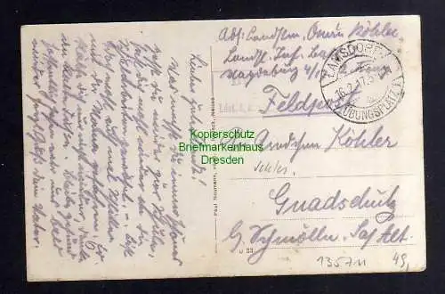 135711 AK Lambinowice Lamsdorf O.-S. Truppenübungsplatz Geschäft Hoffmann 1917