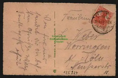 135924 AK Kattowitz O.-S. Katowice 1917 Reichsbank Evangel. Gemeindehaus