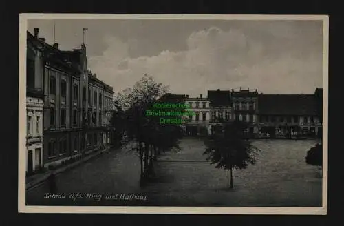 136209 AK Sohrau O.-S. Zory Ring rathaus 1940