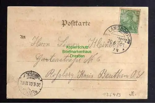 135489 AK Lambinowice Lamsdorf Truppenübungsplatz Litho Schiessplatz Altes Lager