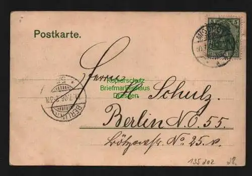 135202 AK Miedzyzdroje Misdroy 1906 Handcolorierte Künstlerkarte Brück & Sohn