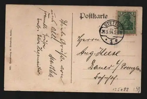 135088 AK Finkenwalde Kreis Randow Stettin Zdroje 1914 Waldstraße Wohnhaus