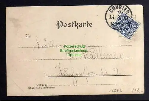 135113 AK Künstlerkarte Theater 1899 Courier Privatpost Berlin 1899