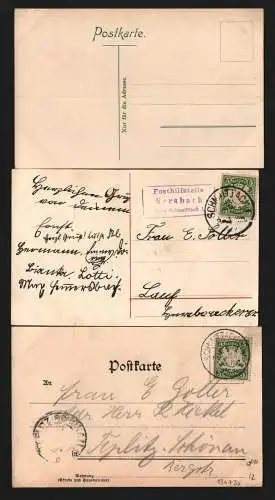 134735 3 AK Gräfenberg Kersbach Schnaittach Fränkische Schweiz 1904