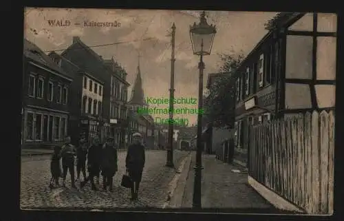 134590 AK Wald Solingen Rheinland 1918 Kaiserstraße