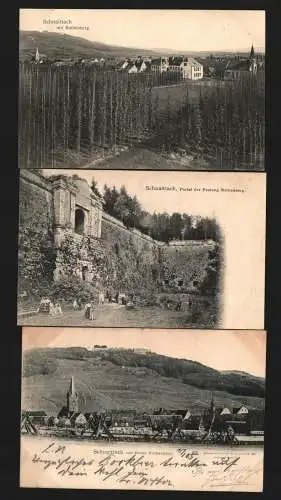 134740 3 AK Schnaittach Ruine Rothenberg 1905