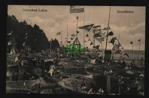 134429 AK Ostseebad Laboe Strandleben 1914