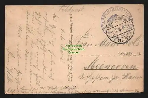 134384 AK St. Maurice Frankreich 1. Weltkrieg Feldpost 1915