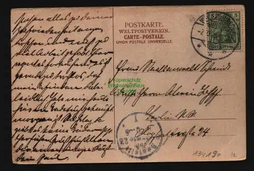 134190 AK Dresden 1905 Dr. Teuschers Sanatorium Oberloschwitz Weisser Hirsch