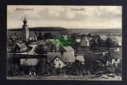 132567 AK Colmnitz Mittelcolmnitz Klingenberg Kirche Totale 1908