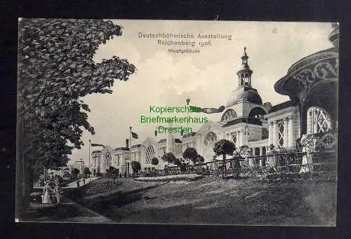 132555 AK Deutschböhmische Ausstellung Reichenberg 1906 SST Hauptgebäude