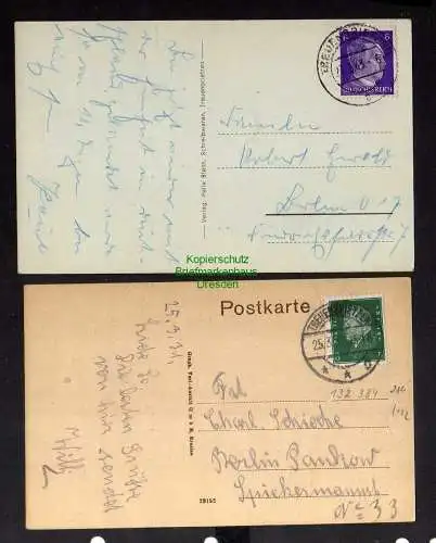 132384 2 AK Treuenbrietzen Amtsgericht Pulverturm Rathaus 1943 1931