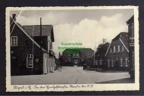 132147 AK Sögel 1941 An der Hauptstraße