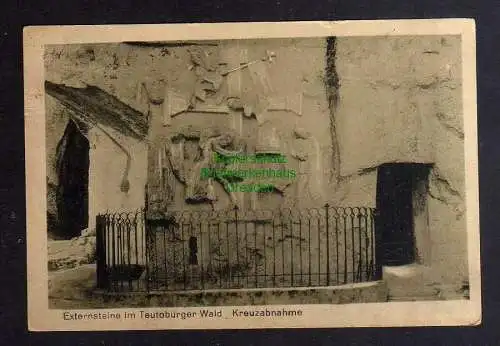 132264 AK Externsteine Teutoburger Wald 1923 Kreuzabnahme