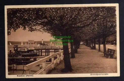 132371 AK Berlin Kladow Havel Strandpromenade um 1925