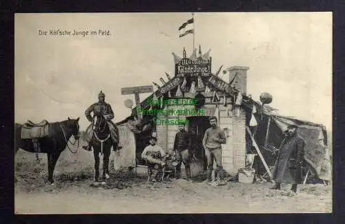 132048 AK 1. Weltkrieg Die Kölsche Junge im Feld Frankreich 1915 Feldpost