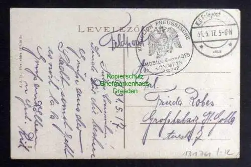 131761 AK Kronstadt Brasso Brasov Postaret Postwiese 1917 Feldpost