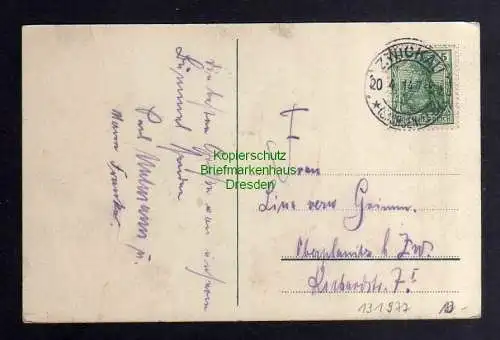131977 AK Forellenmühle in Mosel bei Zwickau Gasthaus 1914