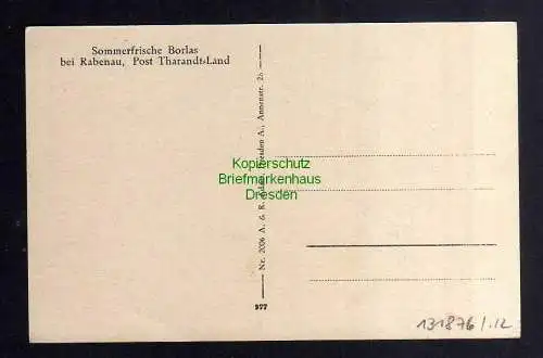 131876 AK Sommerfrische Borlas bei Rabenau Post Tharandt Land um 1925