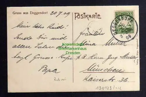 131129 AK Deggendorf Panorama 1909
