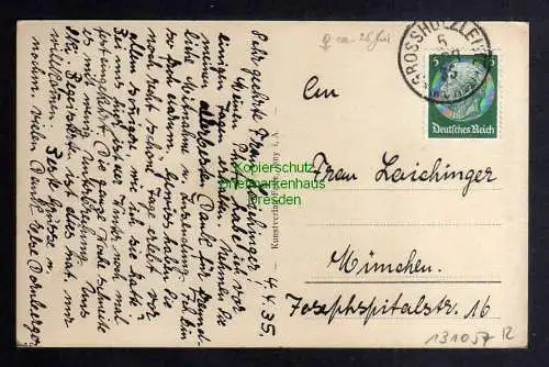 131057 AK Schletteralm a. schwarzen Grat 1935 Isny im Allgäu