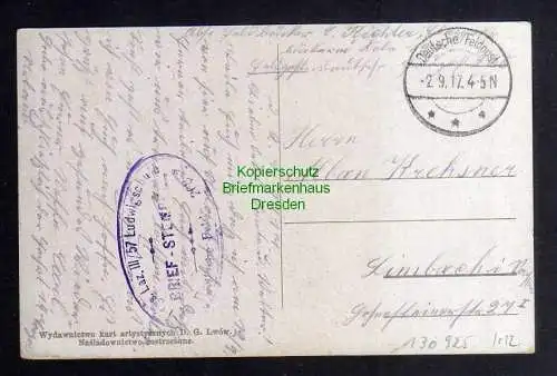 130925 AK Lwiw Lemberg Karl Ludwig Straße Feldpost 1917