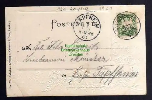 131201 AK Augsburg Obere Maximilianstrasse 1901 Passepartout