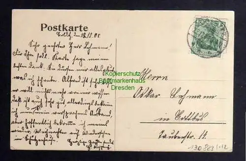 130823 AK Colditz Am Teichhaus Verlag Brück & Sohn 7285 Gasthaus 1908