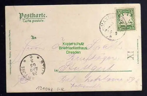 131062 AK Maximiliansau Gruss aus den grossen Schoppen 1905 Gasthaus Cafe