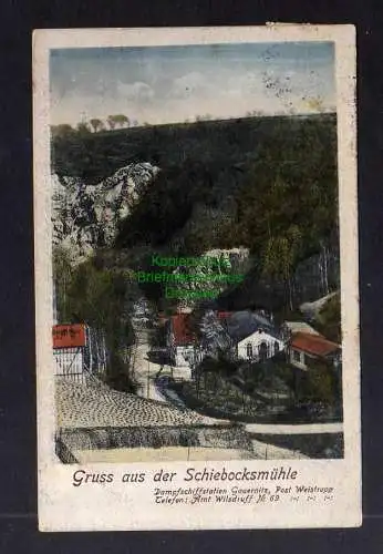 130529 AK Schiebocksmühle 1921 Weistropp Dampfschiffstation Gauernitz Gasthaus