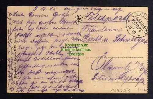 129653 AK Ypres Ypern La Station Bahnhof 1915 Feldpost